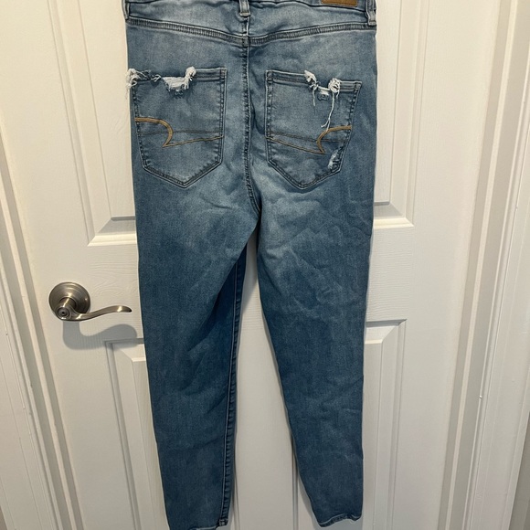 American Eagle Straight Leg Jeans Size 8 Regular - Picture 2 of 4
